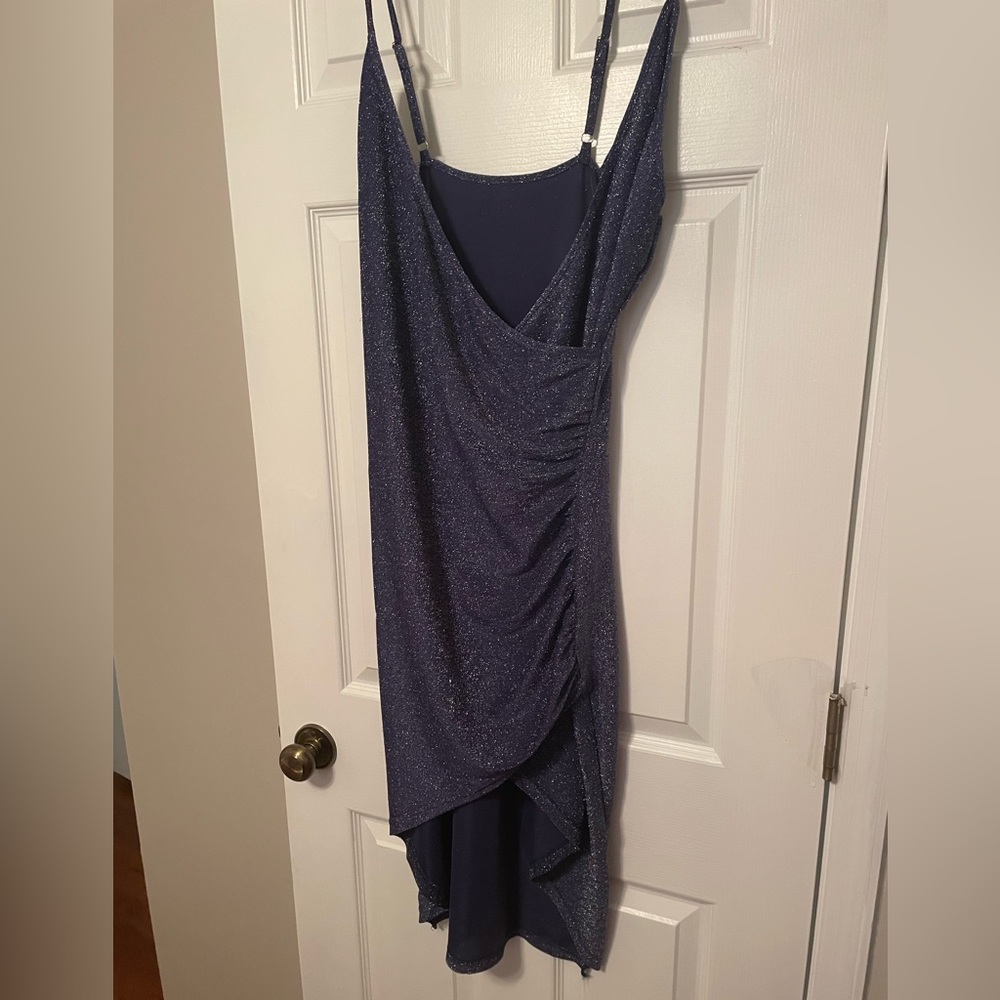 Shimmery Purple Wrap Dress